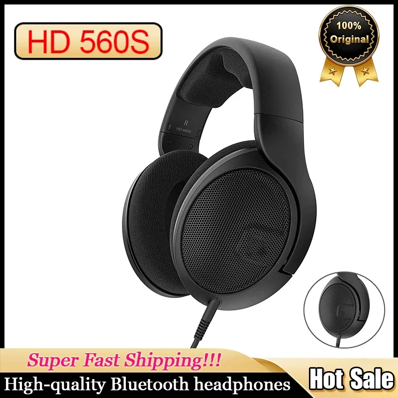 Sennheiser Headphone Hd 560S - Fones de ouvido originais Sennheiser HD560s