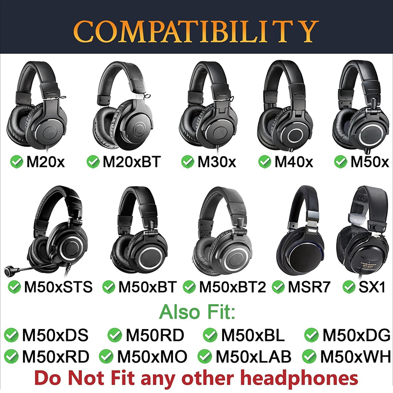 Almofadas de Substituição para - Audio Technica Headphone Ath-M20X avaliação e preço