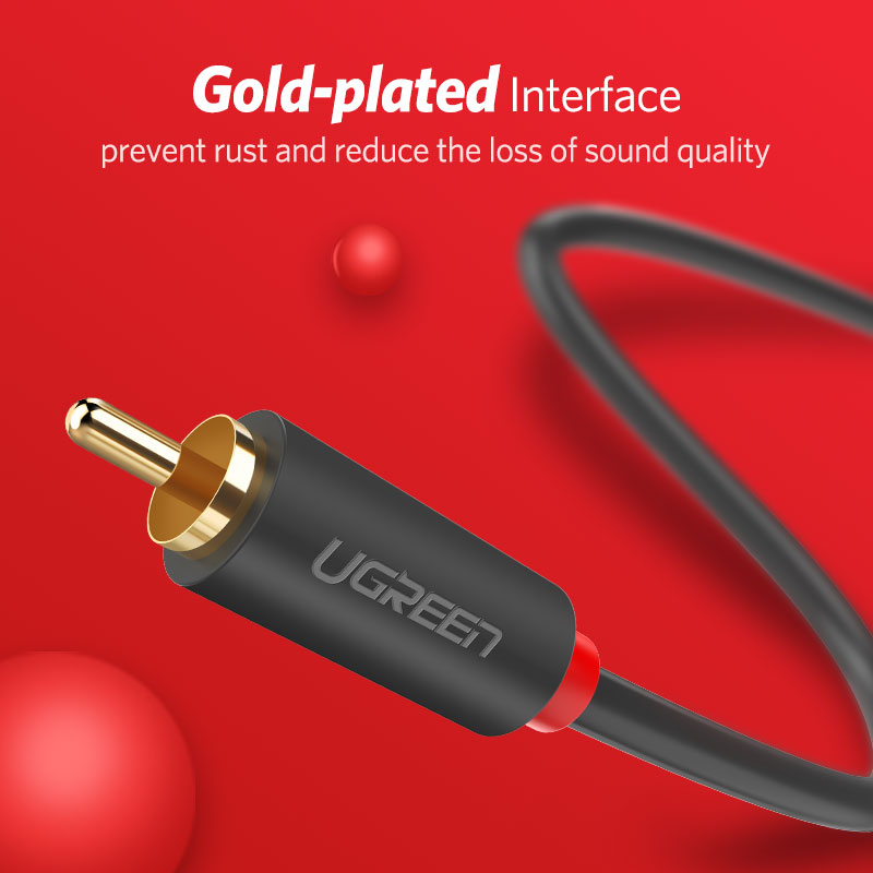 2RCA para 2 UGREEN RCA Macho p - Audio Splitter Y avaliação e preço