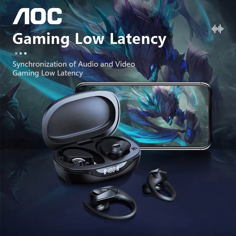 Fone de Ouvido Esportivo AOC S - Wired Earphone Mic avaliação e preço