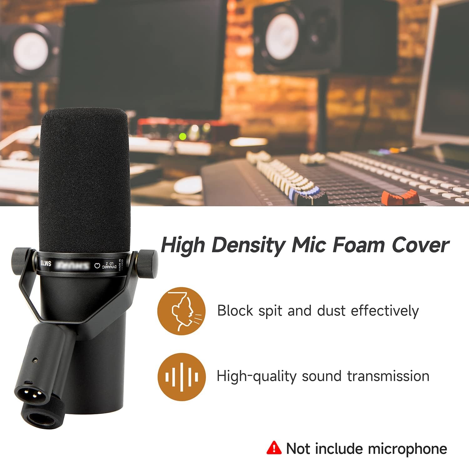 1pc/2 pçs pára-brisas para shu - Shure Mic Sm7B avaliação e preço