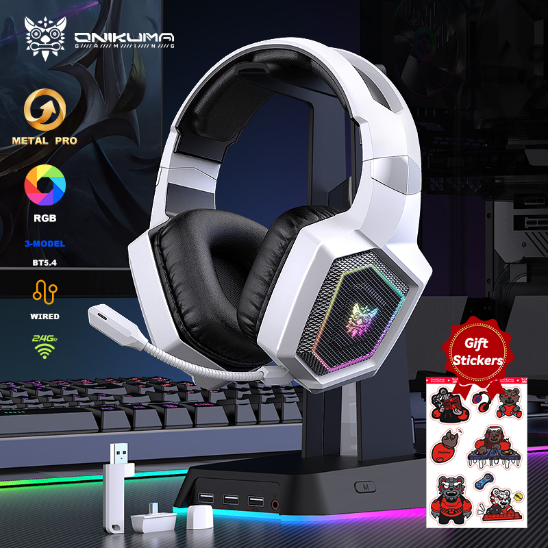 Onikuma fone de ouvido sem fio - Gaming Headset Rgb avaliação e preço