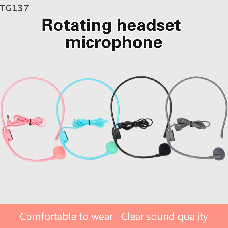 1 pçs 3.5mm rosa headworn micr - Wired Earphone Mic avaliação e preço